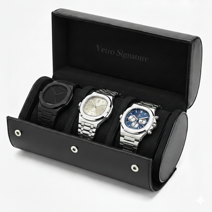 VETRO Collection – 3 Timepieces + Gift Case