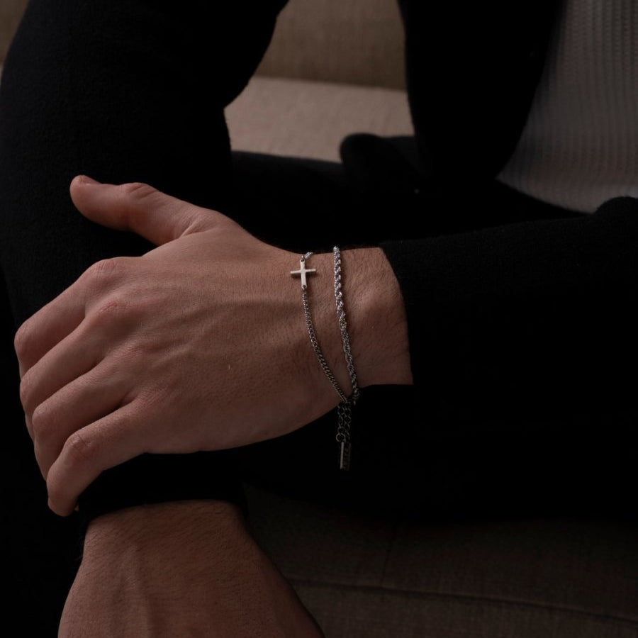Cross Bracelet | Silver