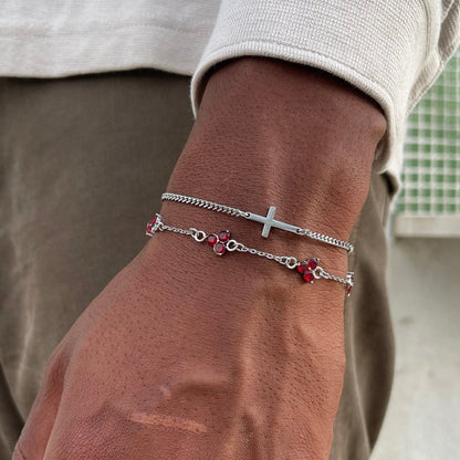 Cross Bracelet | Silver