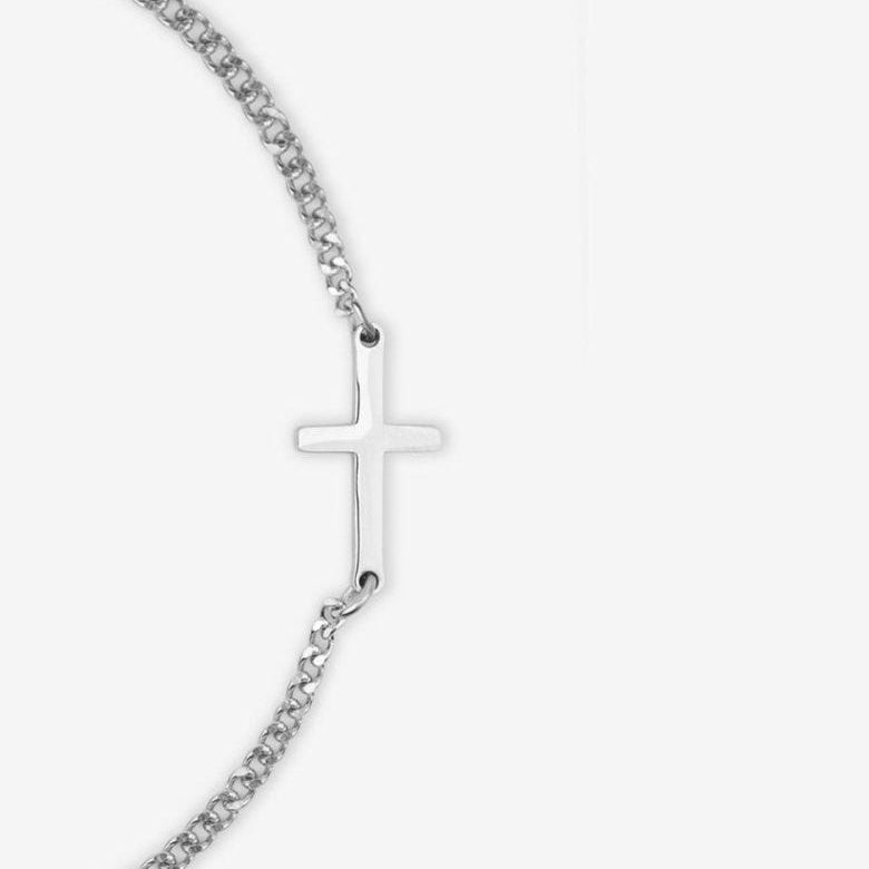 Cross Bracelet | Silver