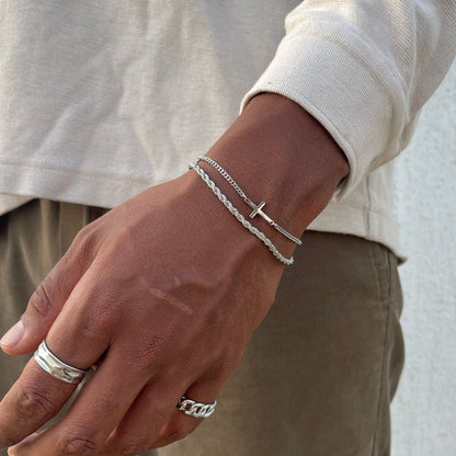 Cross Bracelet | Silver