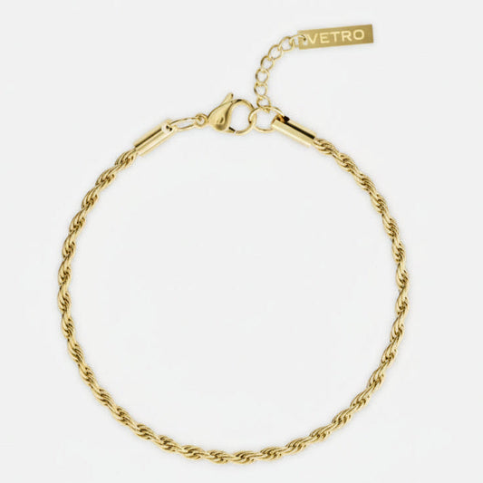 Rope Bracelet 3MM | 18K Gold