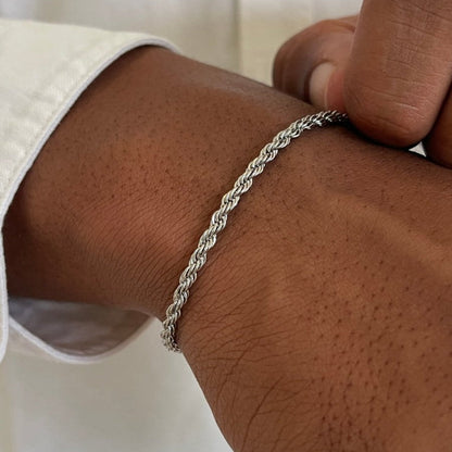 Rope Bracelet 3MM | Silver