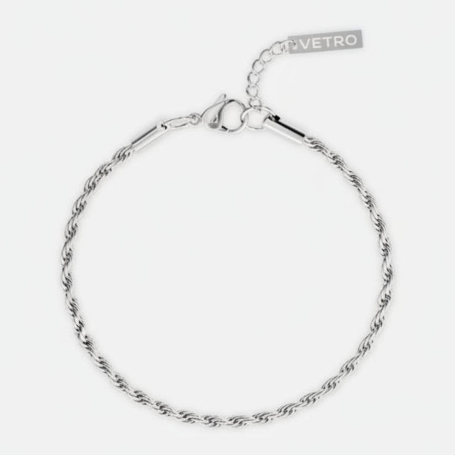 Rope Bracelet 3MM | Silver