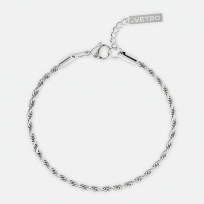 Rope Bracelet 3MM | Silver
