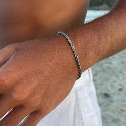Rope Bracelet 3MM | Silver