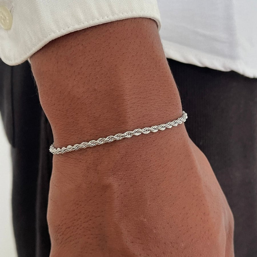 Rope Bracelet 3MM | Silver