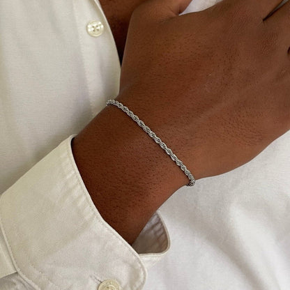 Rope Bracelet 3MM | Silver